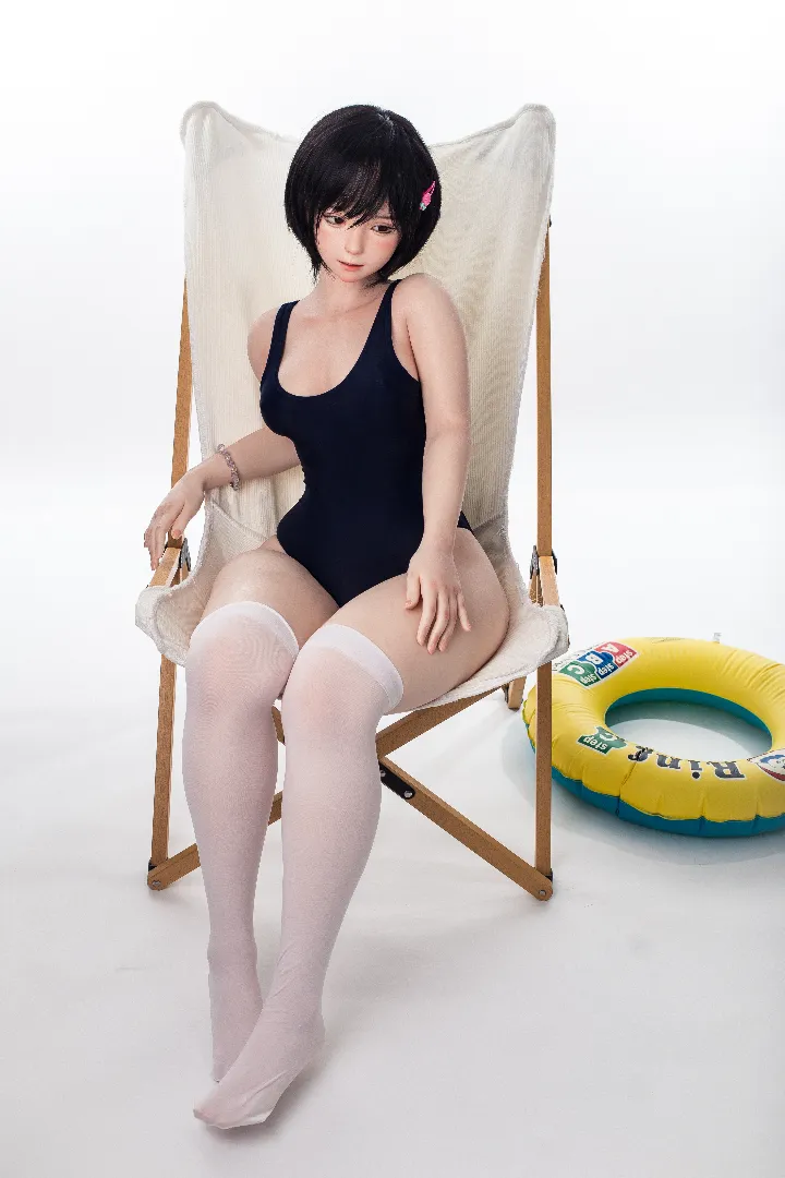 125cm (4ft1) Petite Cup Real Skin Texture Silicone Sex Doll Sana, ROS Head